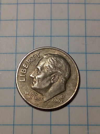 10 центов США 2002 Д год
