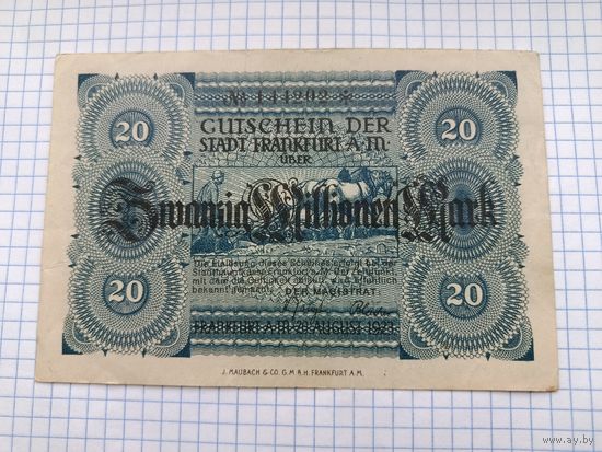 Германия  20 миллионов марок (12)