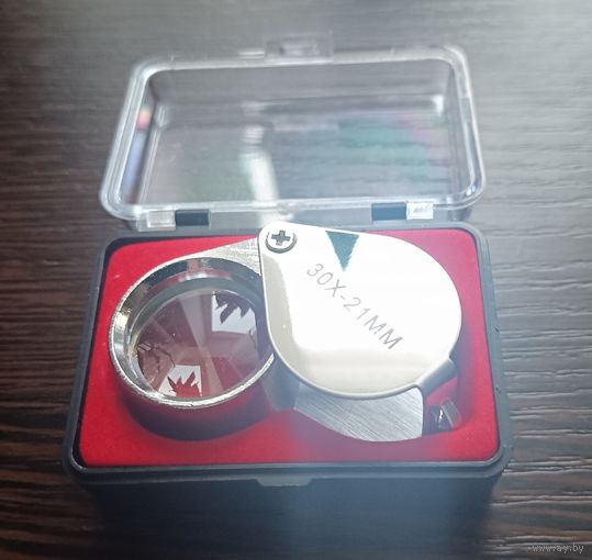 Лупа карманная ювелирная 21 мм 30 кратность