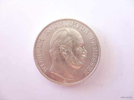 Победный талер. Пруссия. 1871 г. Оригинал в капсуле