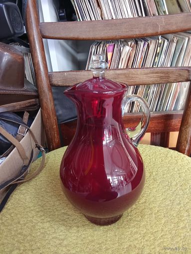 Графин Красное стекло