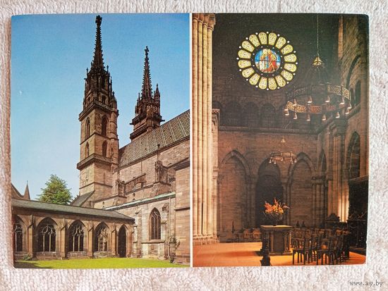 Швейцария, Базель. Собор с монастырём. Окно Колёса Фортуны