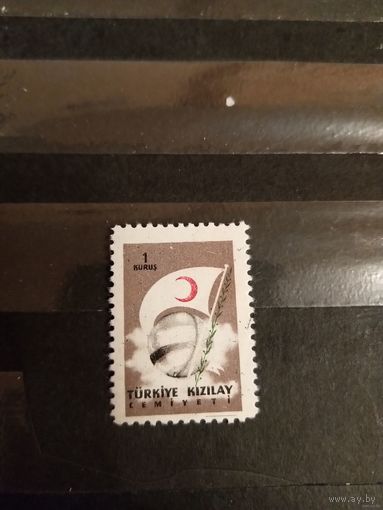 1957 Турция марка обязательной доплаты герб чистая клей MNH** (2-11)