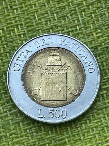 (Ватикан 500 лир 2000 г ( Паломничество на Святую землю, из набора, редкая)