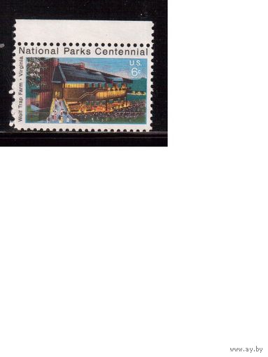 США-1972 (Мих.1068) ,  * (без клея), Нац. Парки, Вирджиния(1)