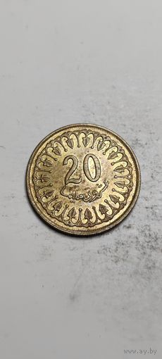 Тунис 20 милим 1993