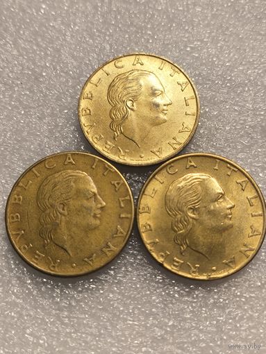 Италия, 200 лир 1981, 86, 95 г.г. одним лотом