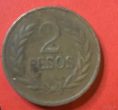 Колумбия 2 песо 1987г.