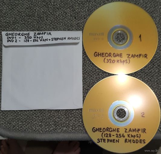 DVD MP3 дискография Gheorghe ZAMFIR, Stephen RHODES - 2 DVD