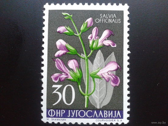 Югославия 1955 цветы