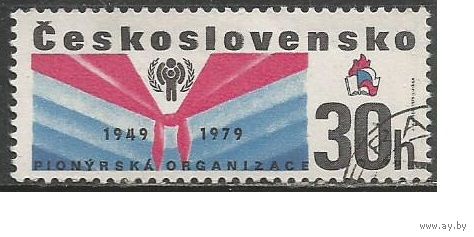 Чехословакия. 30 лет пионерской организации. Эмблема. 1979г. Mi#2502.