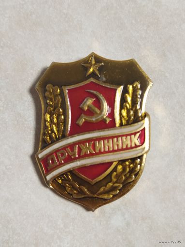 Нагрудный знак. Дружинник.
