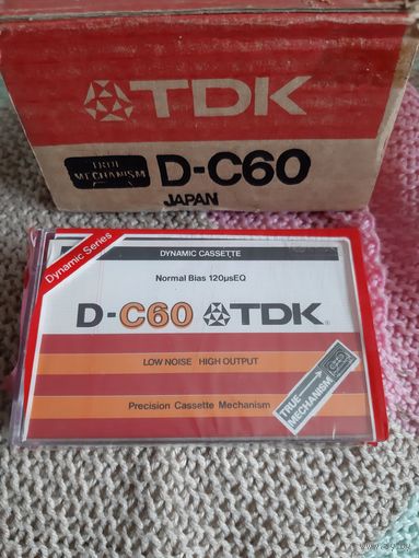 Кассета  TDK D-C60. 1979 год.  TRUE MECHANISM.