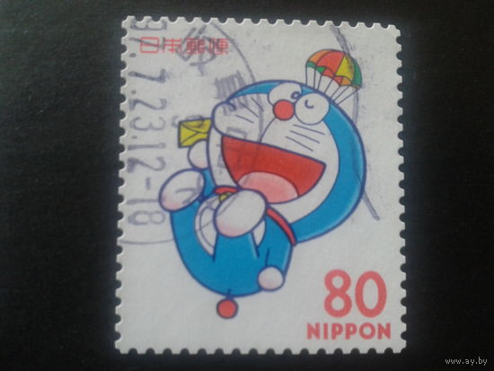 Япония 1997 почта, комикс Mi-1,2 евро гаш.
