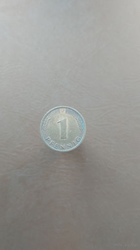 Германия / 1 pfennig (J) / 1984 год
