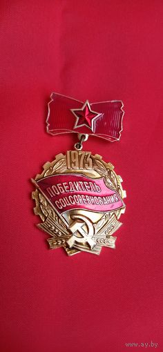 Знак Победитель социалистического соревнования 1973 год