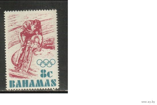 Багамы-1976 (Мих.398) , **,  Спорт, , Велоспорт ,Велосипеды