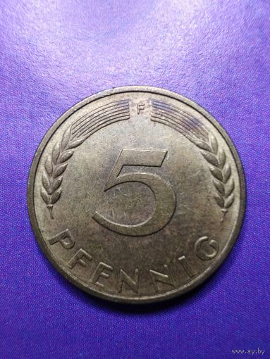 Германия ФРГ 5 пфеннингов 1969 F