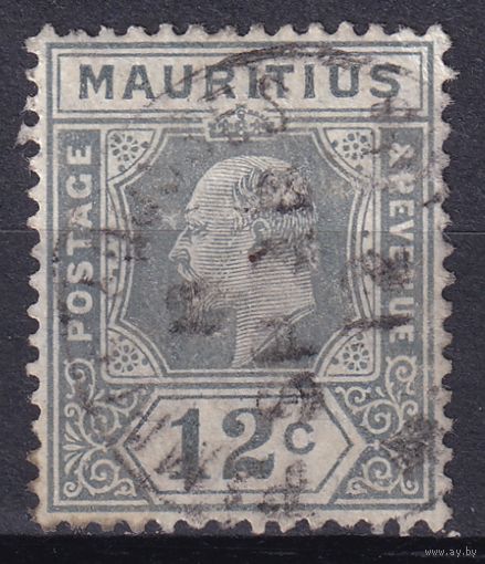 28.BrKM. Великобритания. Колонии. Маврикий. Эдуард. Стандарт. 12C. 1910 г. Mi.#139.