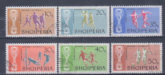 [302] Албания 1966. Спорт.Футбол.Чемпионат мира. Гашеные марки.