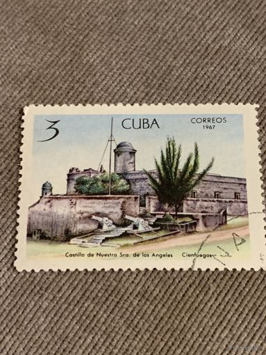 Куба 1967. Castillo de Nuestra de los Angeles. Cienfuegos. Марка из серии
