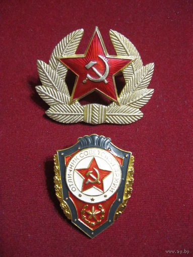 Знак Отличник СА и Крабик