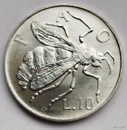 Сан-Марино 10 лир 1974 UNC