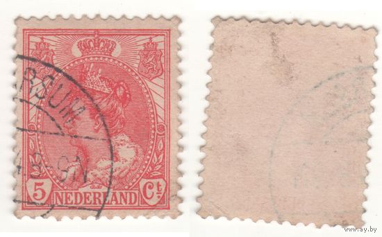 Нидерланды (Mi) NL 54 5 цент 1899-1935 год Queen Wilhelmina - (1880-1962) (1) (m35)