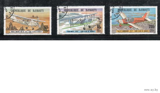 Джибути-1978 (Мих.209-211) гаш. , Авиация, Самолеты(полная серия)