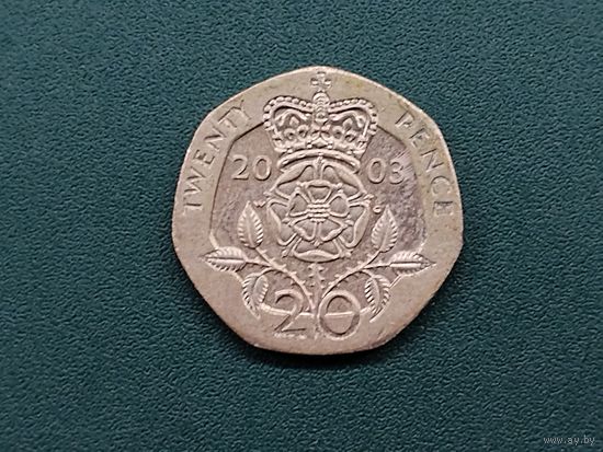 20 пенсов Великобритания.