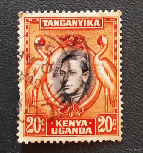 Марка Кения Уганда Танганьика 1938 год