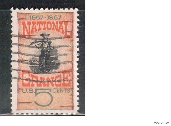 США-1967, (Мих. 919) , гаш. ,  Фермеры (одиночка)