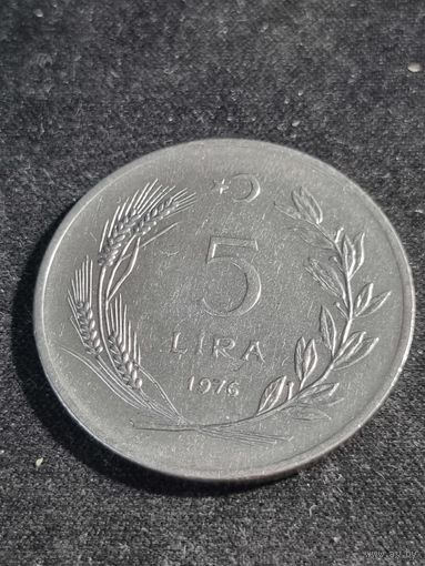 Турция 5 лир 1976