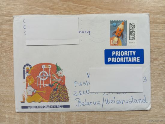 ПОДПИСАННЫЙ КОНВЕРТ. ГЕРМАНИЯ.