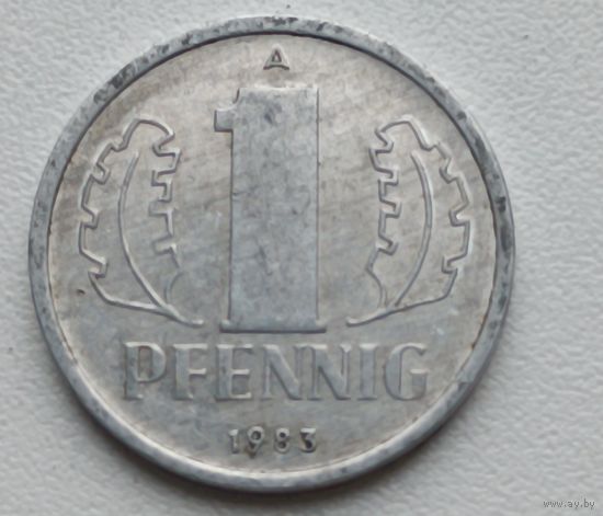 Германия. 1 пфенниг 1983 года. А.