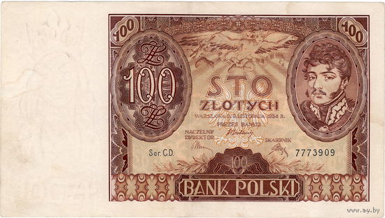 Польша, 100 злотых, 1934 г.