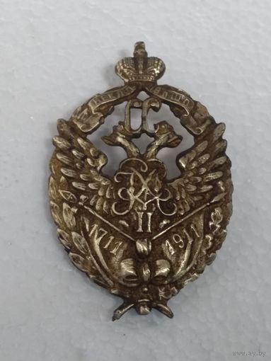 Царский полковой знак - 118 Шуйский пехотный полк реплика