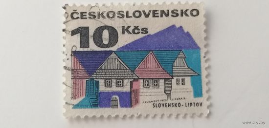 Чехословакия 1972. Старые здания.