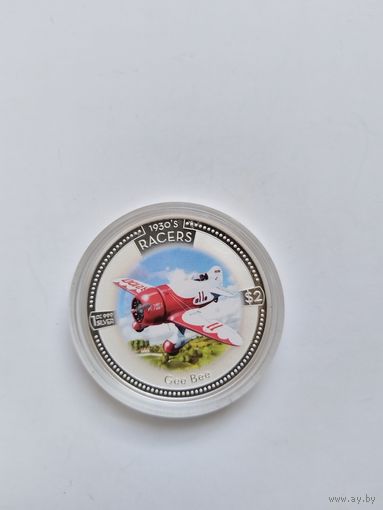 Острова Кука 2 доллара 2006 Самолет N1  унц