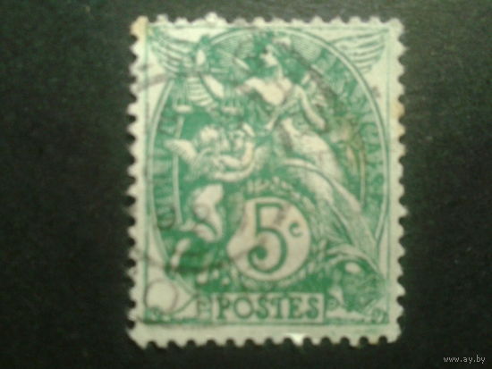 Франция 1900 аллегория тип Бланк
