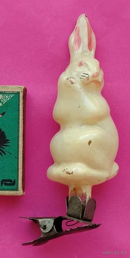 Заяц. На прищепке. Из набора "Серая шейка".