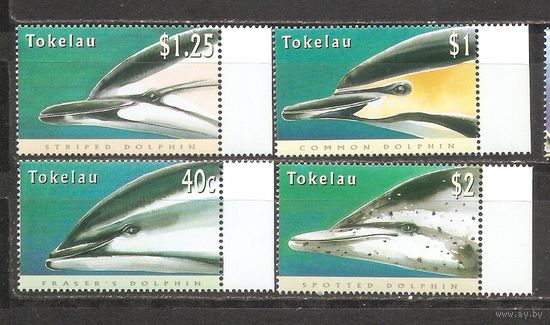 Токелау 1996 Морская Фауна Дельфины