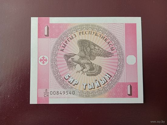 Киргизия 1 тыин 1993 UNC