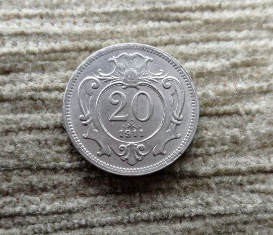 Werty71 Австрия 20 геллеров 1911