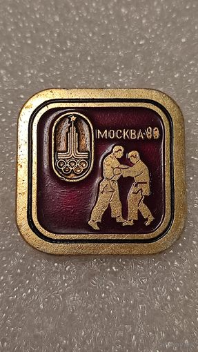 Значок знак Олимпийские Игры 1980 Дзюдо ,200 лотов с 1 рубля!!!