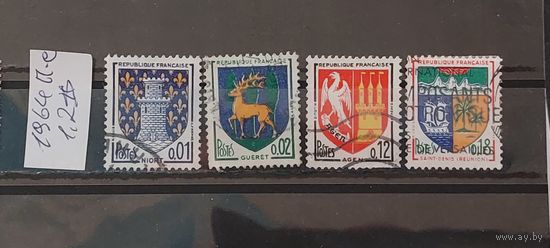 РАСПРОДАЖА ФРАНЦИЯ 1964г. Полная серия. Гаш.