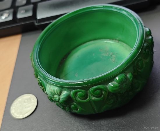 Малахитовая шкатулка. Чехословакия, Богемия, 50-60 гг