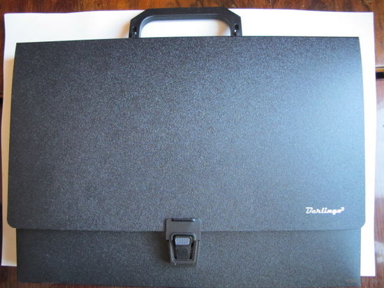 Папка-портфель Berlingo "Standard", 1 отделение, на замке, черная Материал - жесткий пластик. Укрепленная ручка. Стильный дизайн  Размер - 370*250*40 мм; вес – 240 г