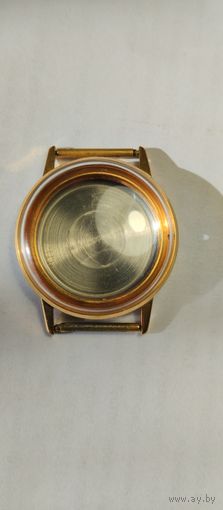 Часы Ракета, корпус со стеклом, позолота