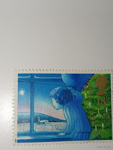 Великобритания 1987 "Ожидание Санта-Клауса" (Waiting for Father Christmas).